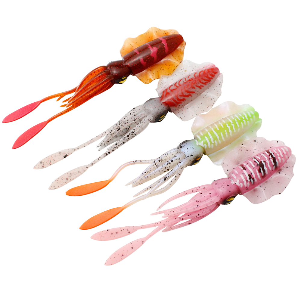 New Arrival CHEERY Squid UV Bionic PVC Artificial Soft Bait 10cm 20cm for Saltwater Lure Fishing & Boat Fishing · Original source photograph · specifications to confirm