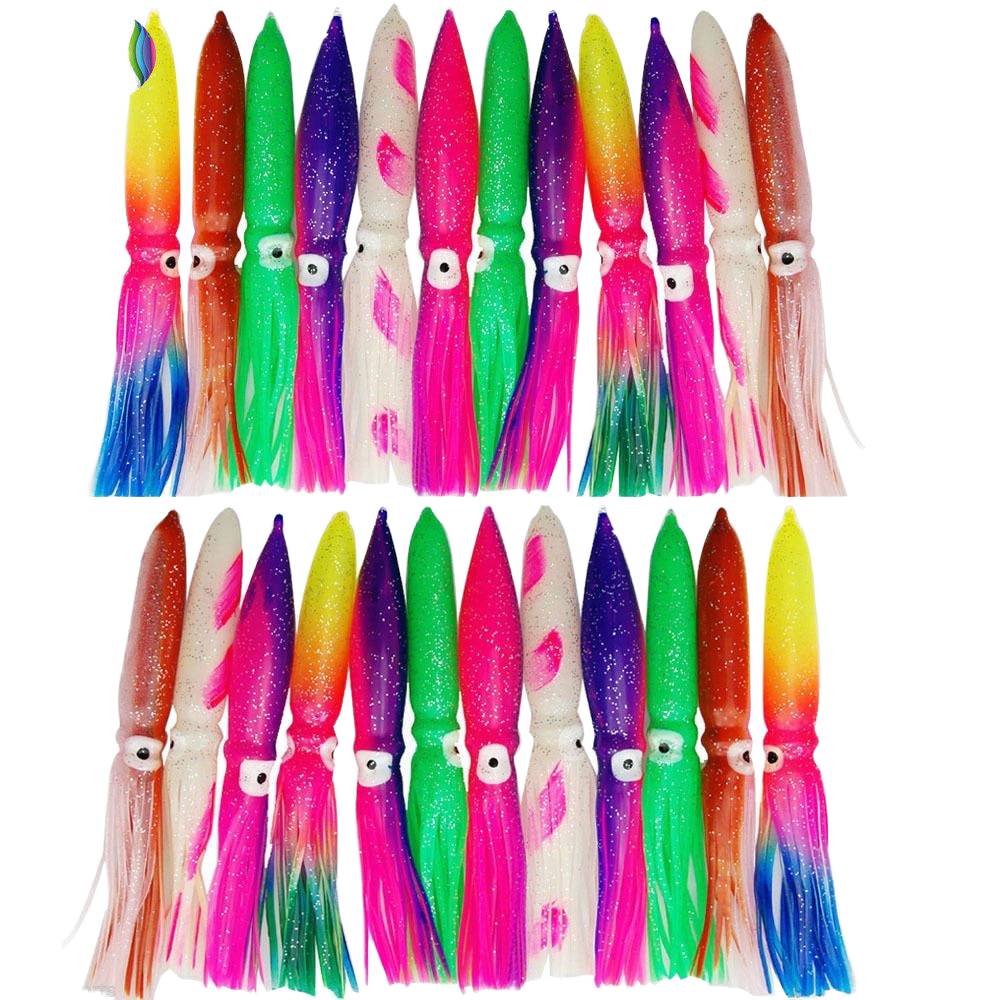 Cheery 9 Inch Artificial Soft Bait Trolling Lure Fishing Tackle for Tuna Marlin Carp & Bass PVC Octopus & Squid for River Use · Original source photograph · specifications to confirm