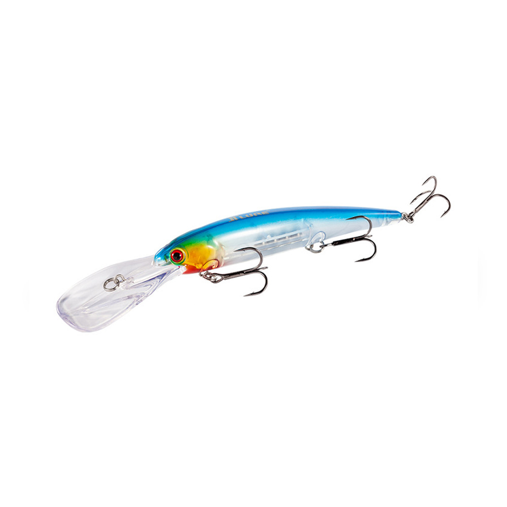 JTLURE Stainless Steel Three-Prong Hook Growing Tongue Plate Lure Minnow 12cm 18g Saltwater Artificial Saltwater Fish · Original source photograph · specifications to confirm