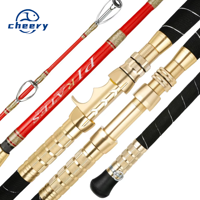 Wholesale Super Hard 150# Handmade Sea Fishing Rod Bottom Rod Cod Rod Weihai Fishing Gear Deep Sea Tuna GT Marlin Fishing · Original source photograph · specifications to confirm