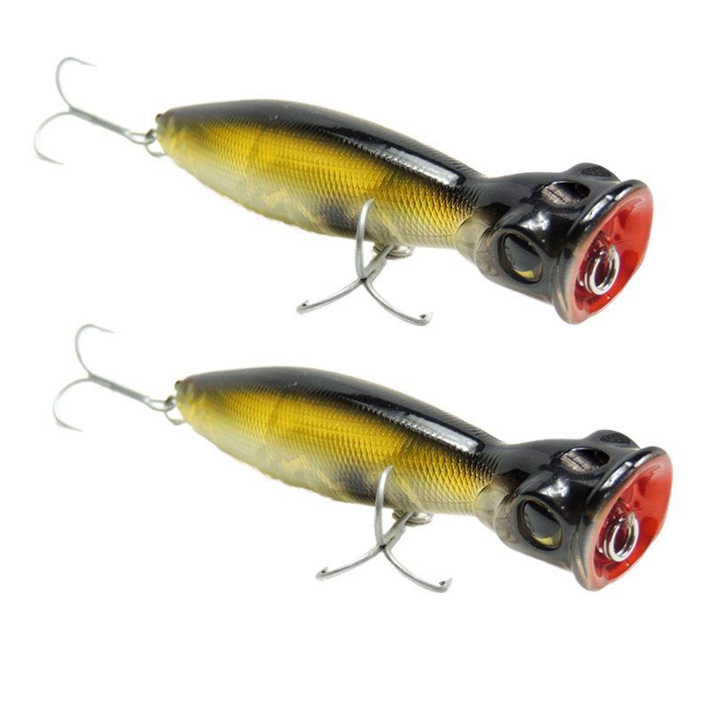 CHEERY High Quality 100mm 17g Printed PVC VMC Hook Popper Lure for Bass Action Topwater in River Lake Stream · Original source photograph · specifications to confirm