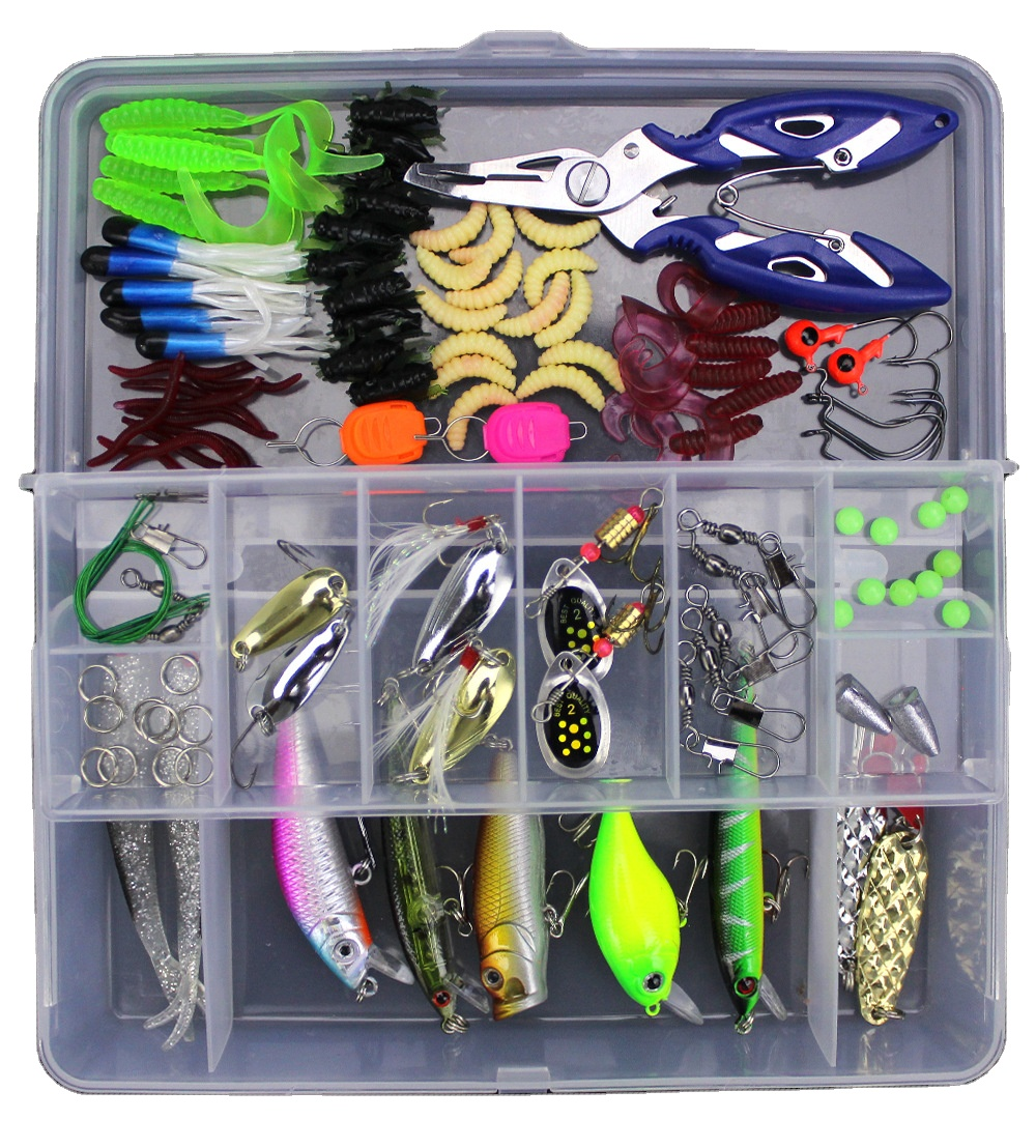 Wonderful Artificial Minnow Crank Spoon Fishing Lure Set  Metal for Float Fishing in River Lake Condition Printed PP Box · Original source photograph · specifications to confirm