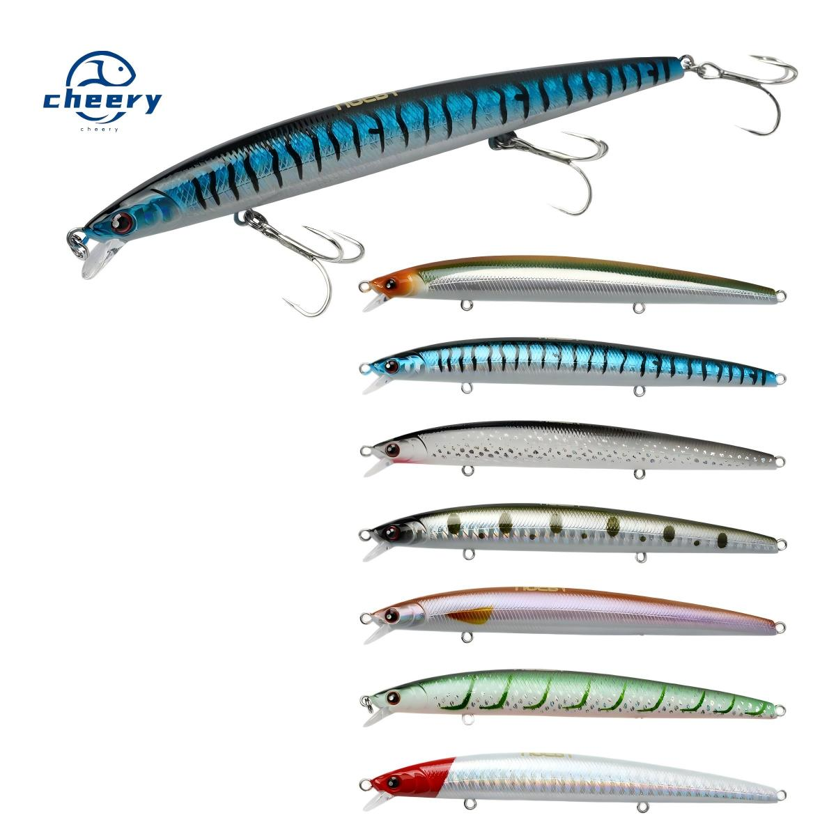 CHEERY Artificial Sea Flathead Snook Stripped Bass Mulloway Saltwater Inshore Fishing Lures · Original source photograph · specifications to confirm
