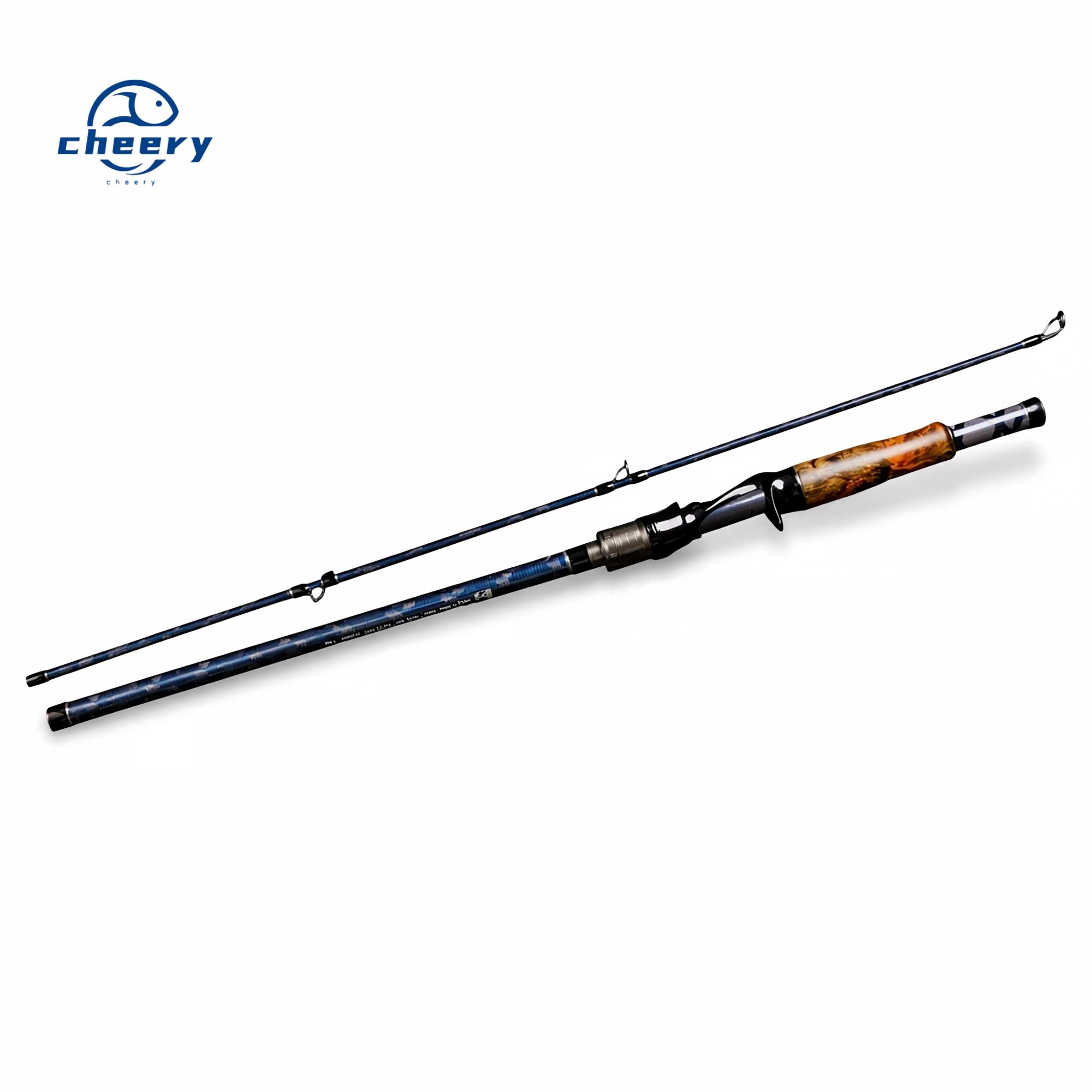 Cheery Devil Hunter Lei Qiang Second Gen Solid Wood Carbon Luya Fishing Rod XXH Black Fish Lure Drop Wheel Set 0.6kg · Original source photograph · specifications to confirm
