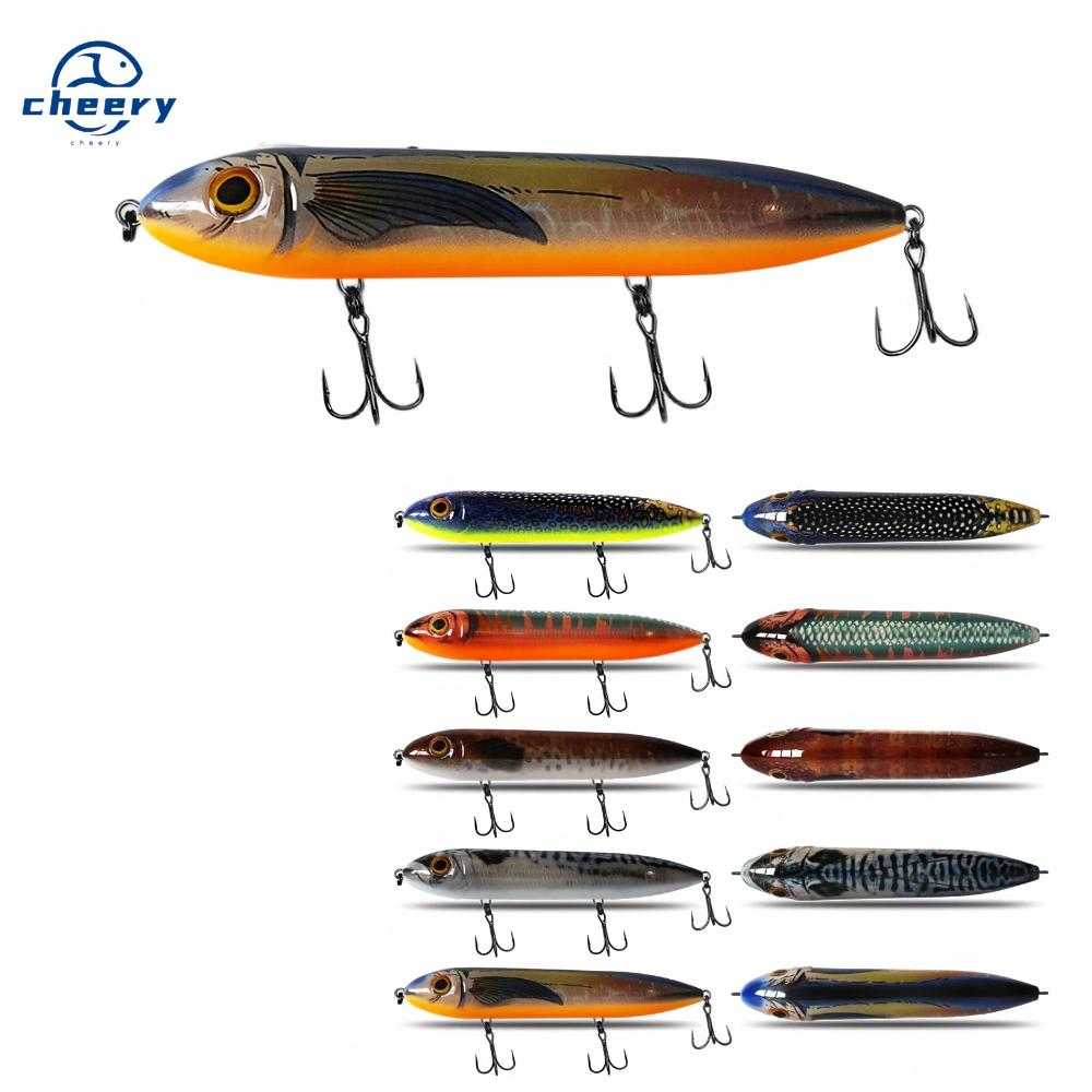 CHEERY Stainless Steel Floating Pencil Live Bait 75 cm 11 g / 95 cm 15 g / 125 cm 25 g Surface-Lying Lure · Original source photograph · specifications to confirm
