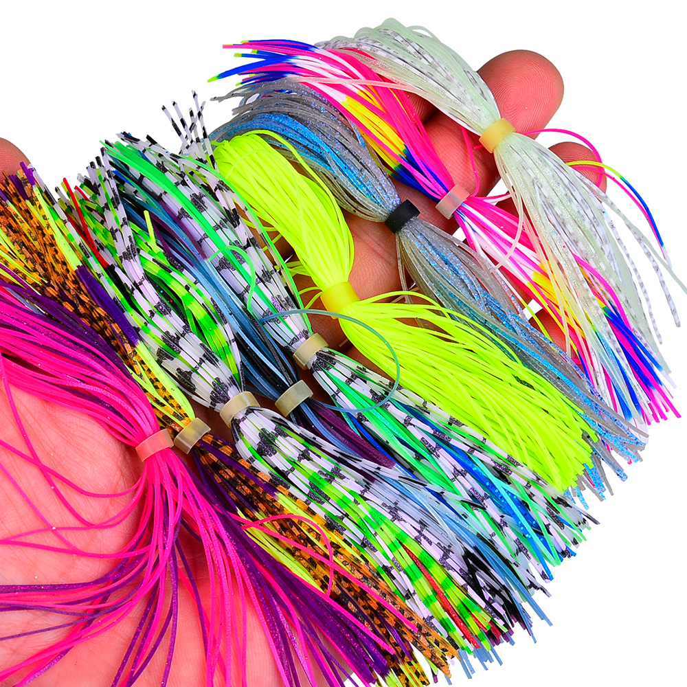 Cheery Novelty 50-Stock Silicone Clamp Skirt Fishing Lure Accessories Replacement Spinnerbait for Marlin for River Position · Original source photograph · specifications to confirm