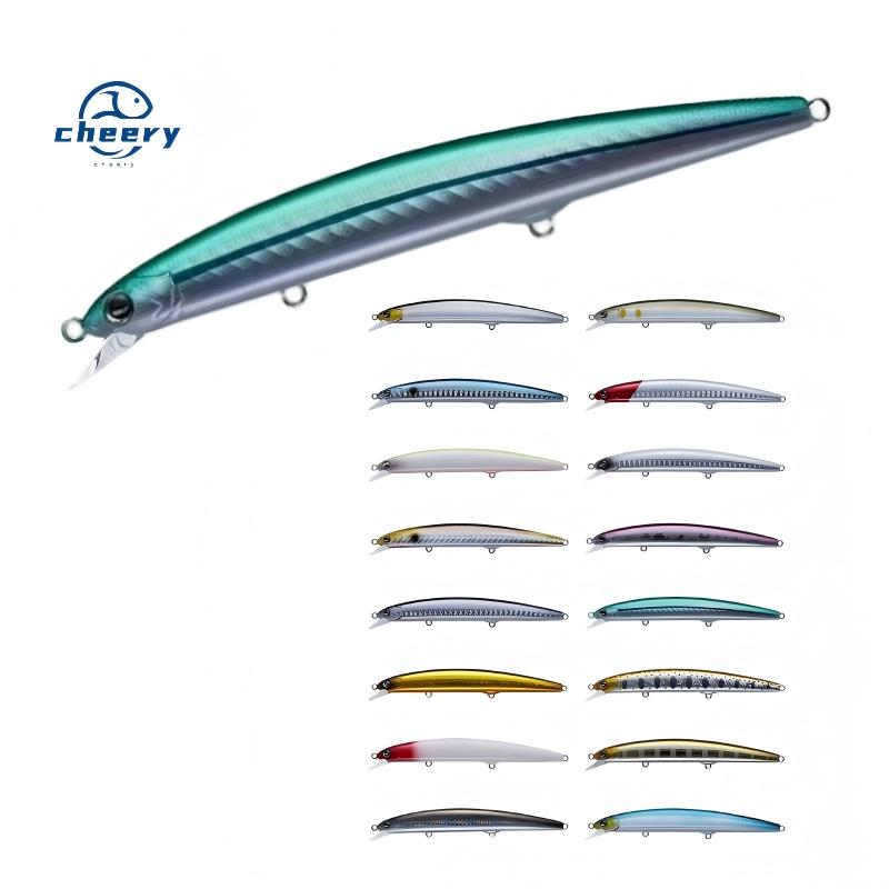 CHEERY 13G 17G S-115F S-125F Mino Long Throw Billed Bass Sea Bass Artificial Hard Bait Metal Bottom Fishing Pencil Lure · Original source photograph · specifications to confirm