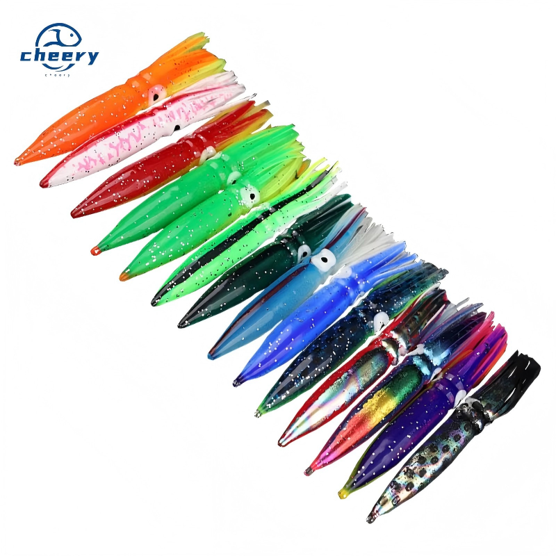 CHEERY Soft Squid Skirt  9/7.5cm Luminous Artificial Octopus Fishing Lure Trolling Baits XX-113 · Original source photograph · specifications to confirm