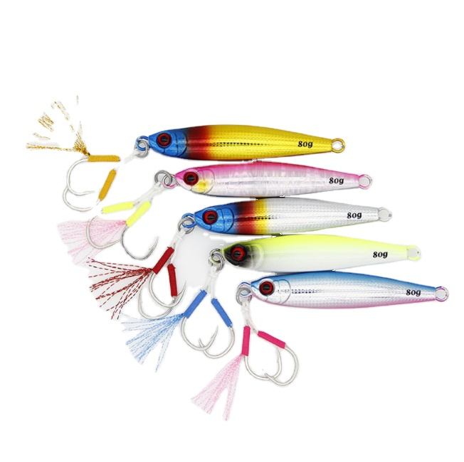 Saltwater Fishing Lure Metal Jig 40g 60g 80g Artificial Baits Glow Slow Jigging Lure Metal Slow Jigs · Original source photograph · specifications to confirm