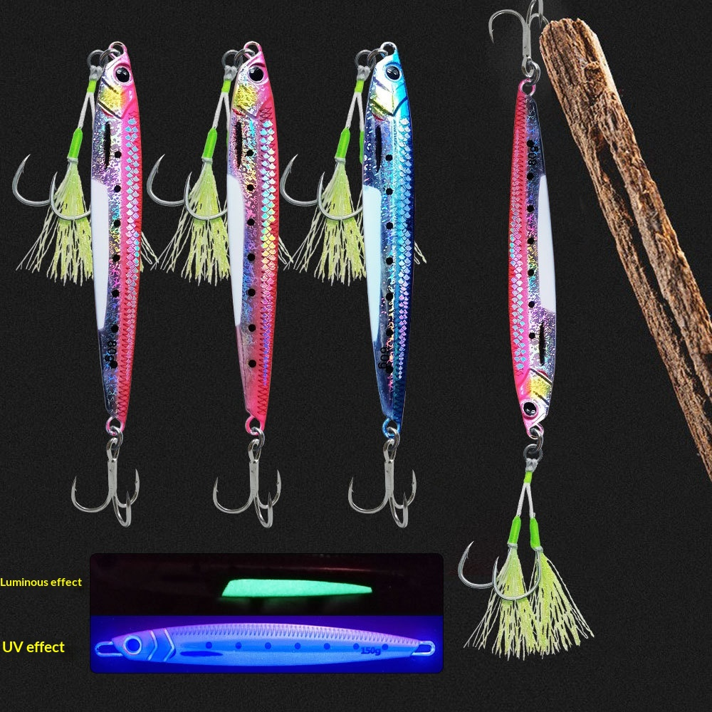 Bestseller Slow-Rolling Iron Plate Luminous Lead UV 3D Printed Artificial Hard Bait Hooks for Sea Fishing Boat Spanish · Original source photograph · specifications to confirm