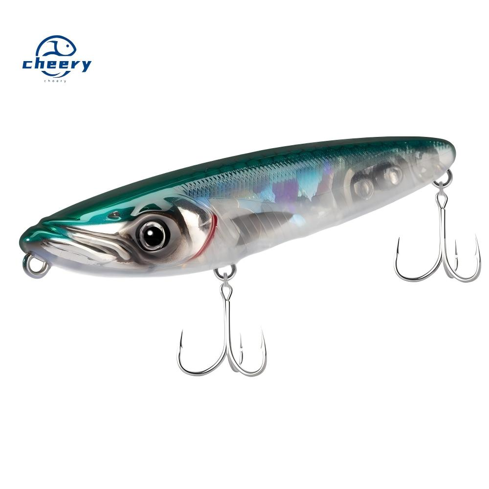 CHEERY Stainless Steel Small-Size High Quality Floating Pencil Bait-70mm 65g Perfect Freshwater Fishing Delivering Zigzag · Original source photograph · specifications to confirm