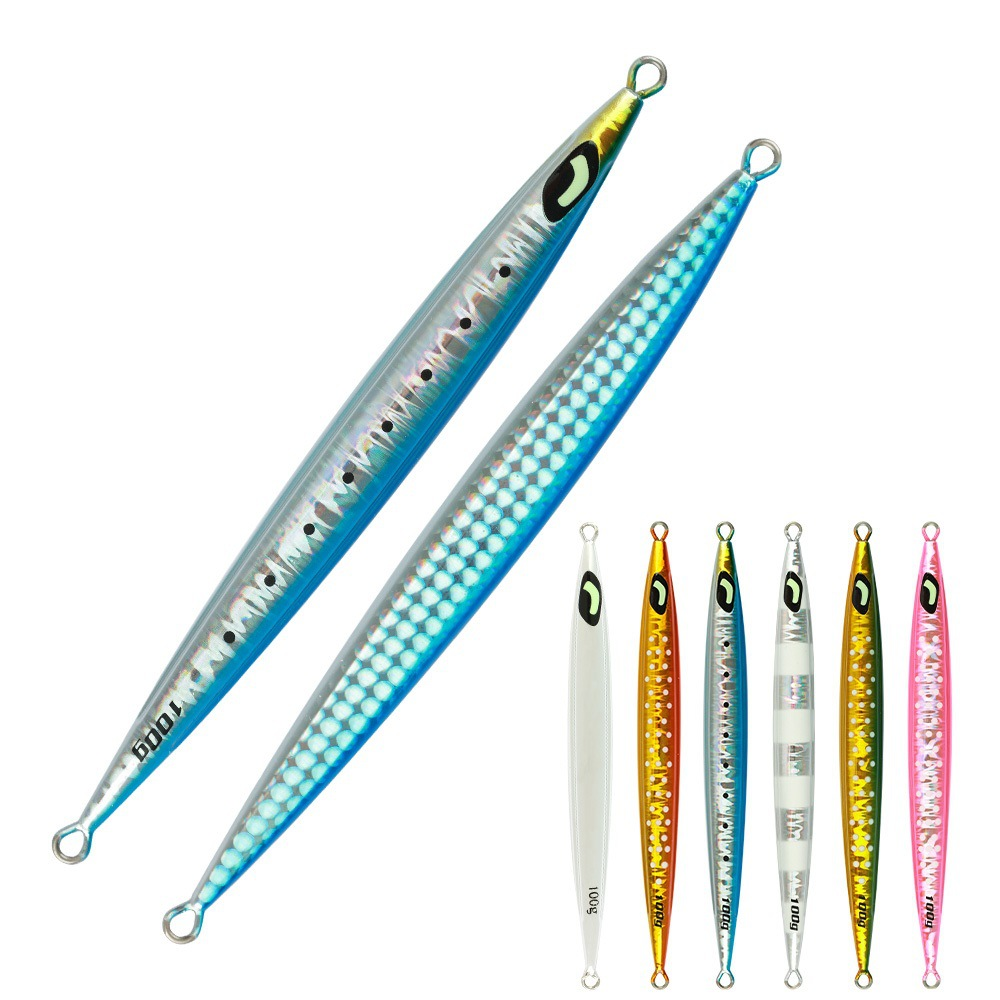 Hotsale 100g 150g 200g 300g Luminous Fast Sinking Metal Jig Lure Deep Sea Fishing Glow Eyes Jigger Bait with Best Price · Original source photograph · specifications to confirm