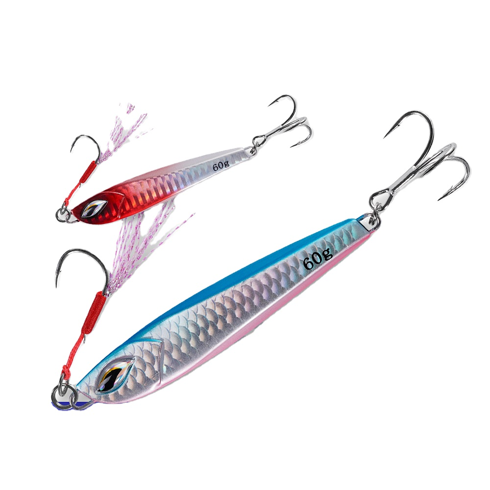 Micro Jig Lure Assist Hook Long Distance Reeling Fall Metal Fishing Slide Jig · Original source photograph · specifications to confirm