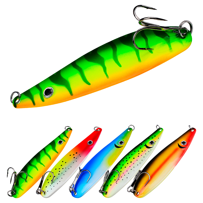 CHEERY 11.5cm 18.5g Willow Leaf Shape Colorful Spinner Metal Jig, Long Cast Universal Fishing Lure for Topmouth Culter & Bass · Original source photograph · specifications to confirm