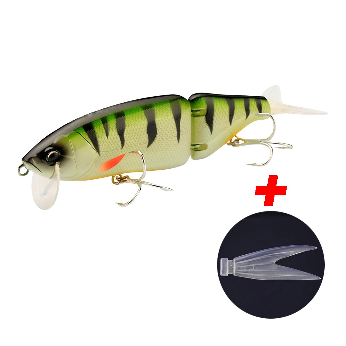 Cheery Wholesale 14cm 50g 2 Segment Hard Baits Wobblers Fishing Lure Multi Jointed Swim Baits Floating Minnow Lure Artificial Ha · Original source photograph · specifications to confirm