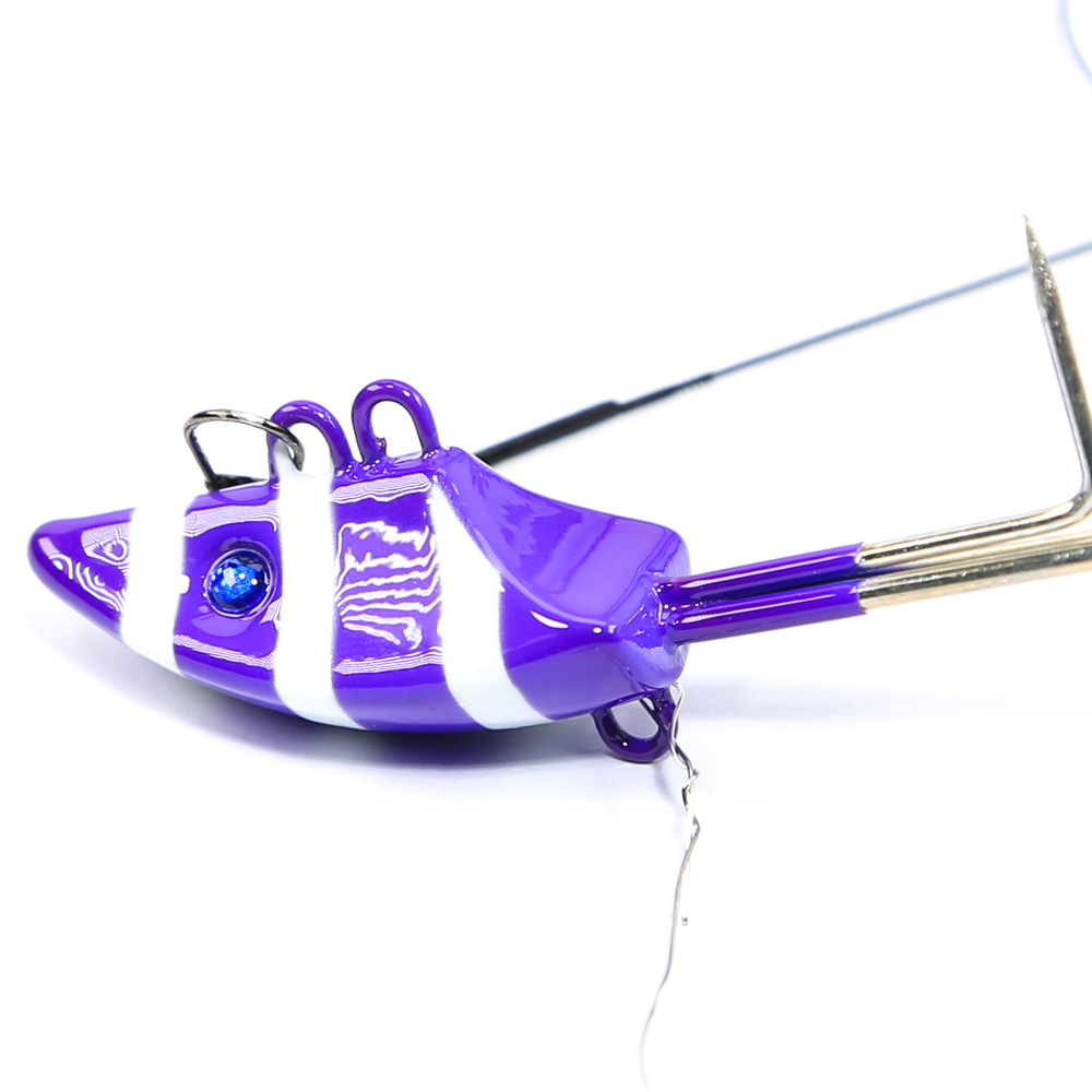 Factory Prices Accept Large Wholesale Orders  Sea Boat Fishing Double Hooks with Barbed Points Sharp Double-Tail · Original source photograph · specifications to confirm