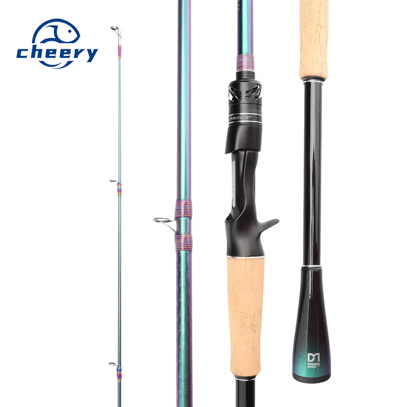 Fuji O Guide Ring Carbon 2-Piece Fishing Rod with Straight Handle & Gun Handle for Perch and Mandarin Fish Remote Throwing · Original source photograph · specifications to confirm