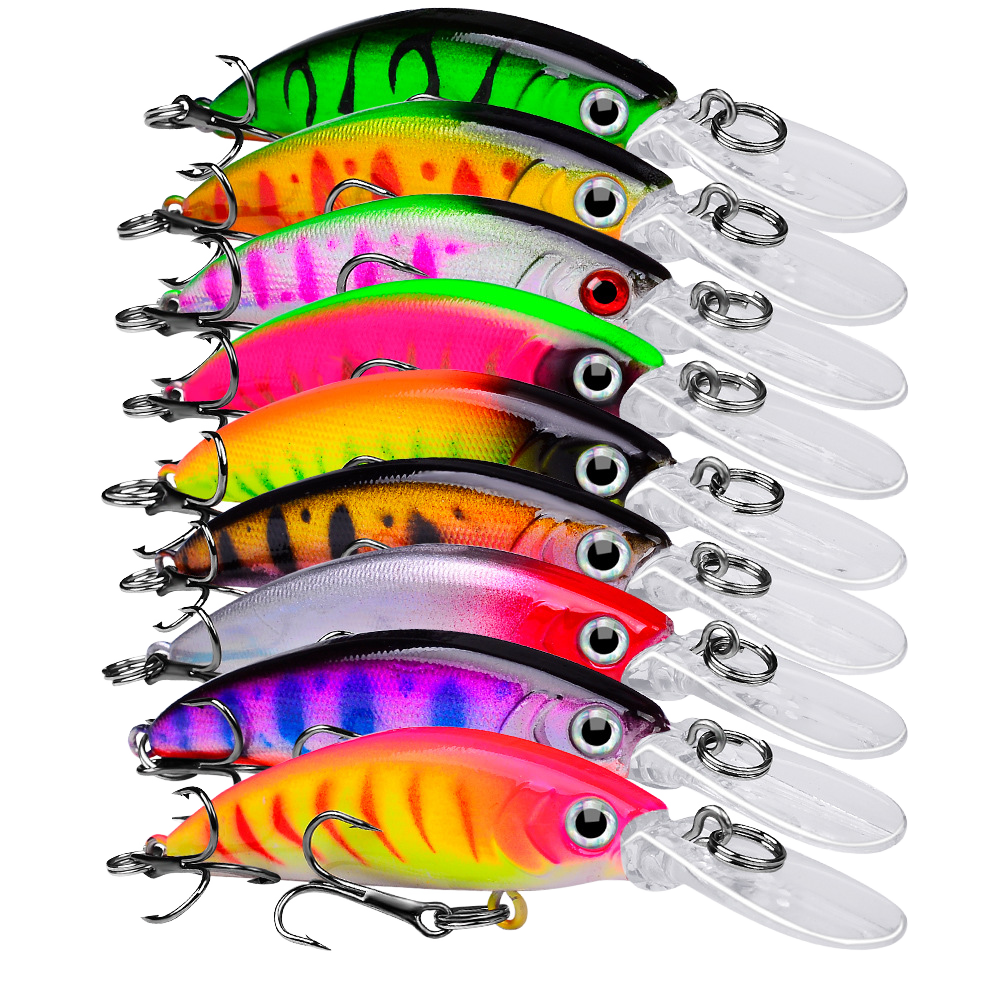 Deep Diving Hard Dancer Tail Lure ABS Printed Ocean Boat Fishing Pike for River Lake Stream 5.5g 7cm Hand-made Fishing Bait Fish · Original source photograph · specifications to confirm