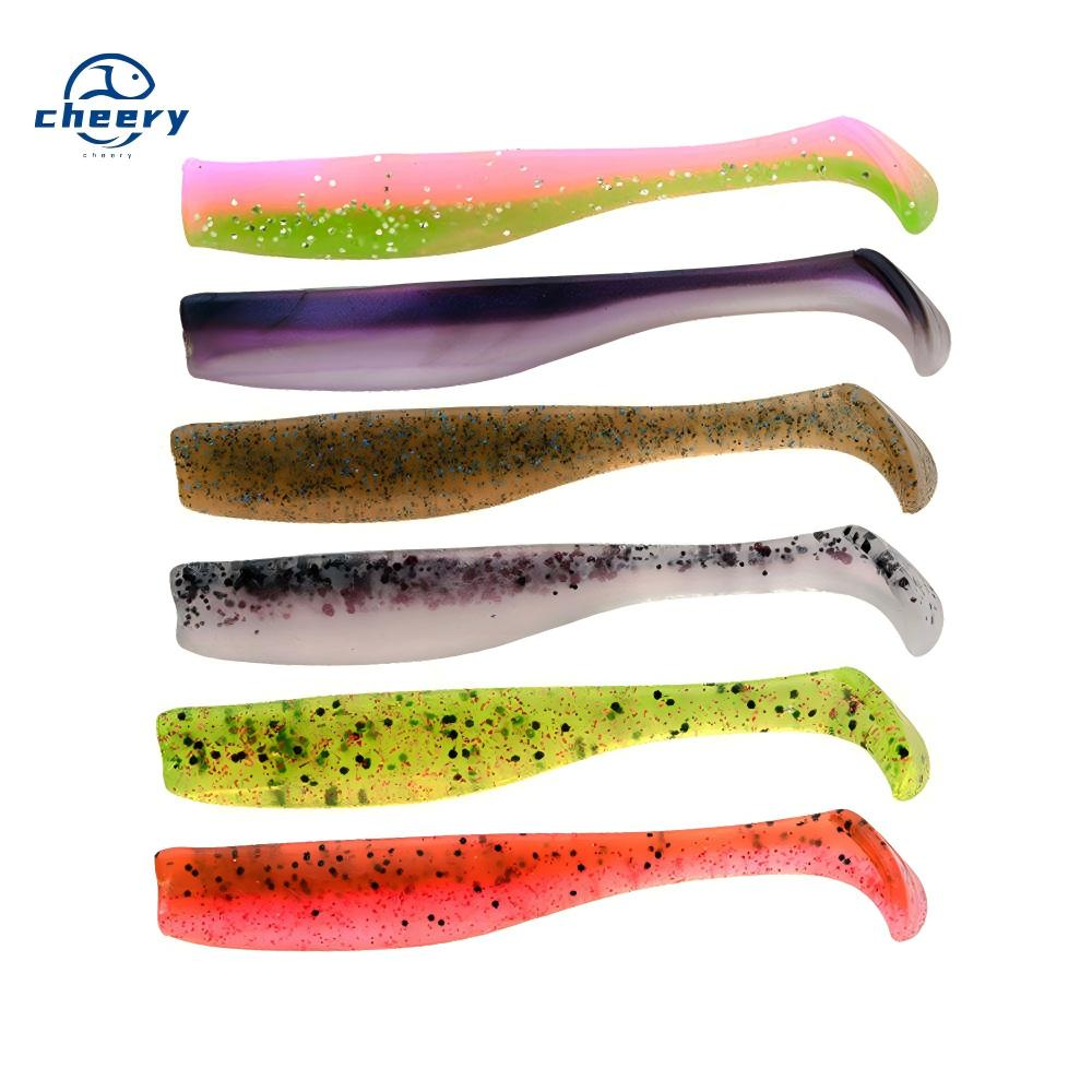 Cheery New Arrival TPR 70mm 2.3g Soft Fishing Paddle Tail Lure Slim Swim Bait T Tail Trout Lure · Original source photograph · specifications to confirm