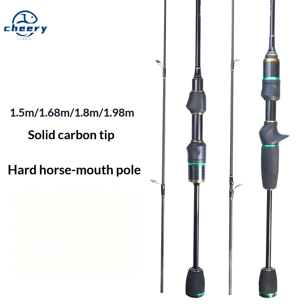 Cheery Solid Carbon Horse Mouth Micro Creek Ultra Light Luya Rod Hard Action Lure Fishing Stream Weihai Factory Spot Wholesale · Original source photograph · specifications to confirm