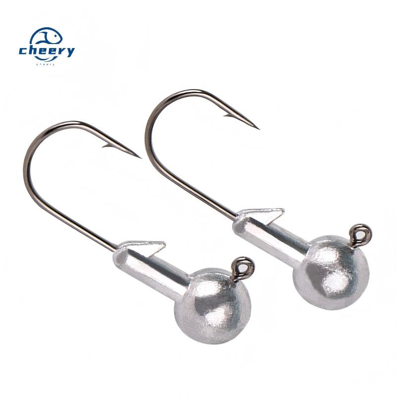 CHEERY Natural-Colored Lead Head Jig Hooks Sharp Eagle-Bill Lure Accessories Soft Bait Bulk · Original source photograph · specifications to confirm