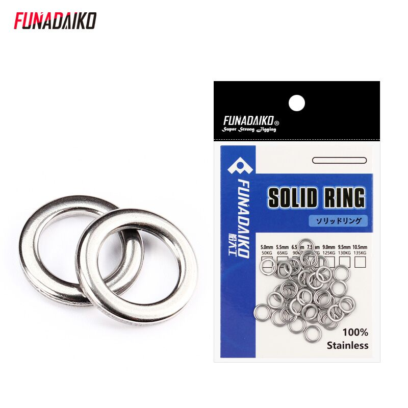 Cheery Stainless Steel Swivel Fishing Ring for Lure Fishing Saltwater Ocean Use Durable Solid Ring for Marlin & Bass · Original source photograph · specifications to confirm