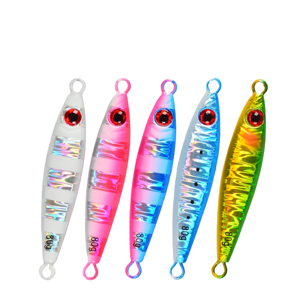 Cross-Border Xiao Pang New Color Lead Bait Long-Distance Casting Slow Jigging Laser Glow-in-the-Dark Metal Lure Hard Bait Fish · Original source photograph · specifications to confirm