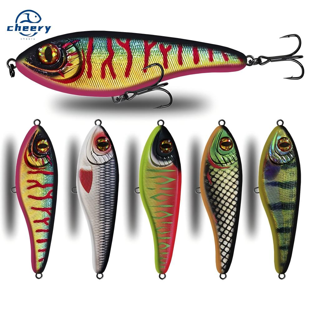 CHEERY Submersible Vibrating Sinking Biomimetic Fish Lure 105cm 12cm Stainless Steel Slow-Sinking Artificial Hard Bait · Original source photograph · specifications to confirm