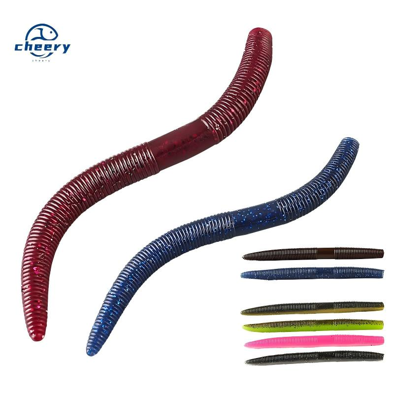 Cheery 13.5cm 10g Senko Worm Soft Plastic Lure Texas Rig Lure Senco Maggot Salty Baits for Freshwater Fishing 50mm Size · Original source photograph · specifications to confirm