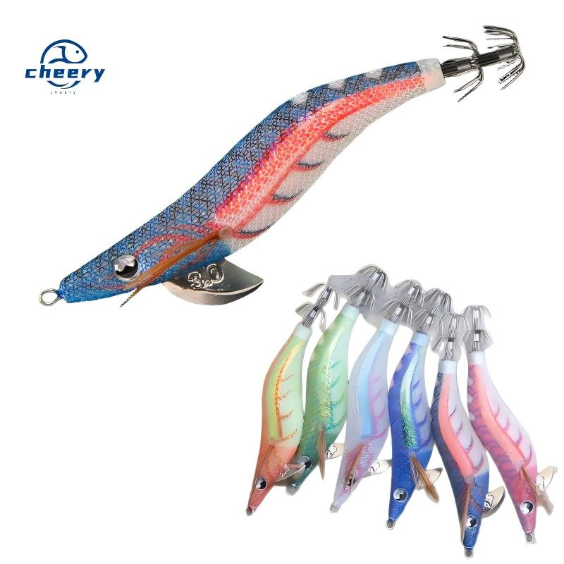 CHEERY Luminous Body Shrimp 2.5# 3.0# 3.5# Squid Jigs Egi Fishing Glow Japanese Octopus Lure · Original source photograph · specifications to confirm