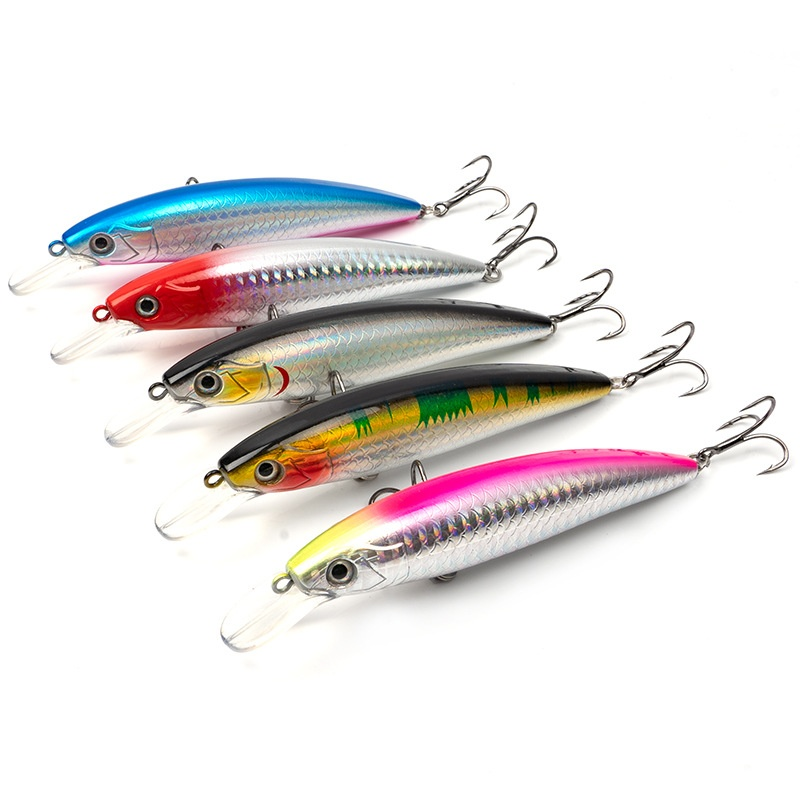Cross-Border Fishing Lures Hard ABS Bait Minnow Floating Water Sound Bead Simulation Gear for Carp Target Species · Original source photograph · specifications to confirm