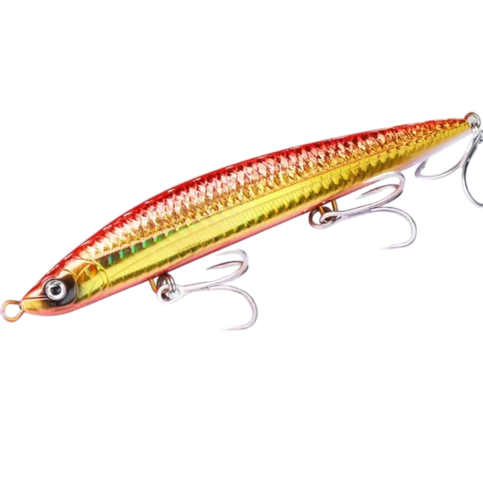 120mm Stainless Steel Submersible Pencil Lure Mino Ultra-Long Casting Weight Transfer System Vibrating Sinking · Original source photograph · specifications to confirm