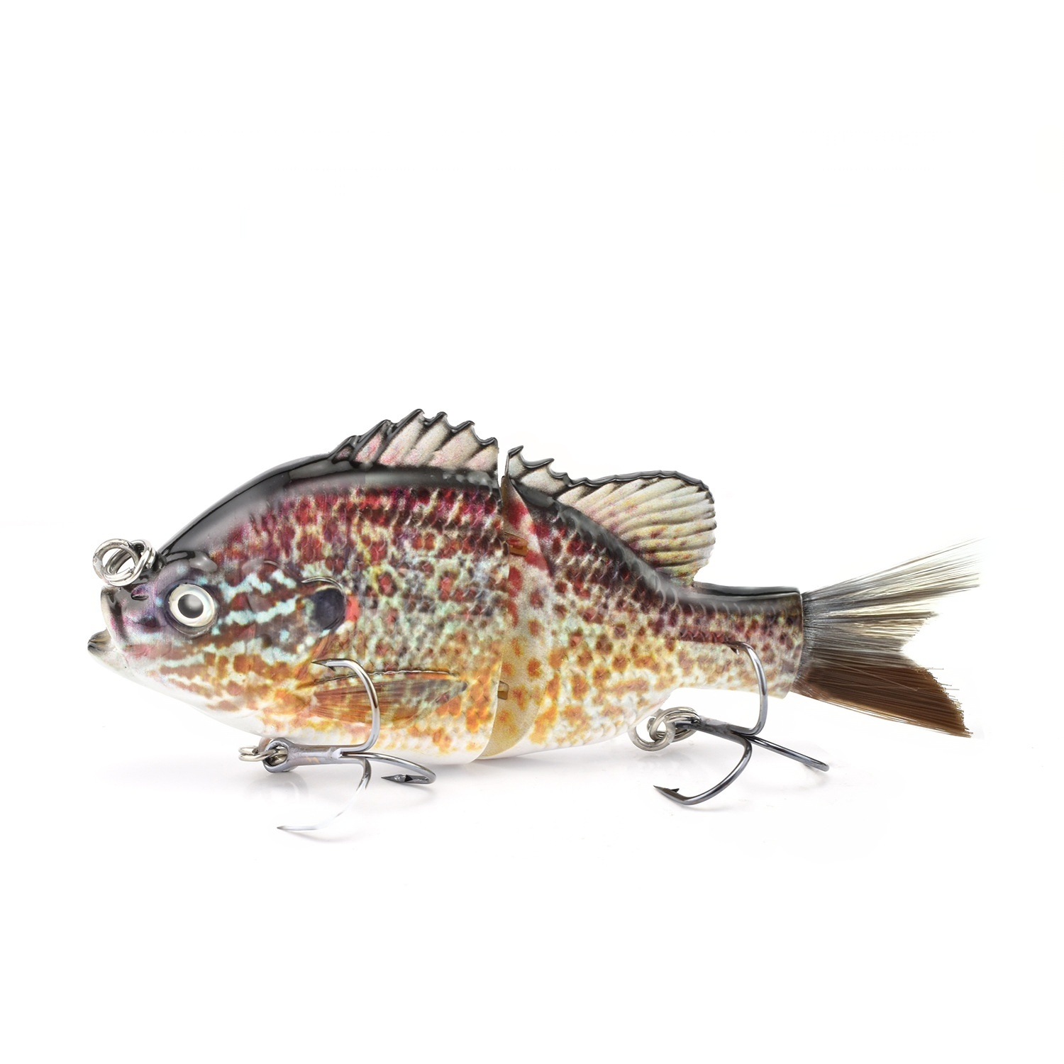 2-Segment Bionic Hard Lure with Hair Tail, 125mm 43.2g Fishing Tackle Lure for Angling · Original source photograph · specifications to confirm