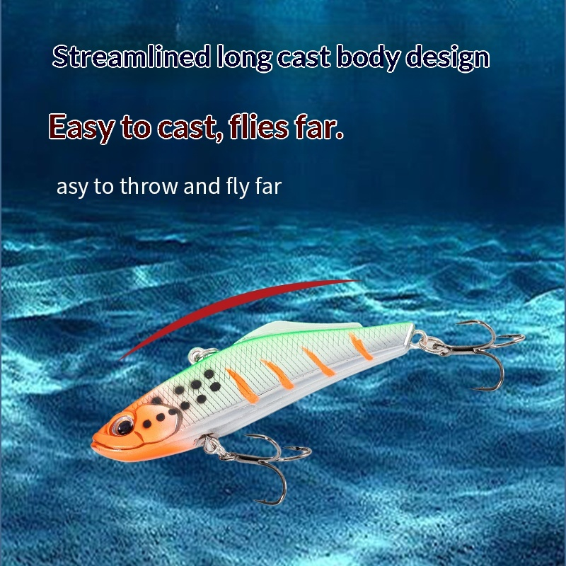 New Style Long-Cast ABS VIB Lure 70mm/155g Sea Fishing Tackle Bionic Snakehead Saltwater Fish Bait in Stock Wholesale · Original source photograph · specifications to confirm