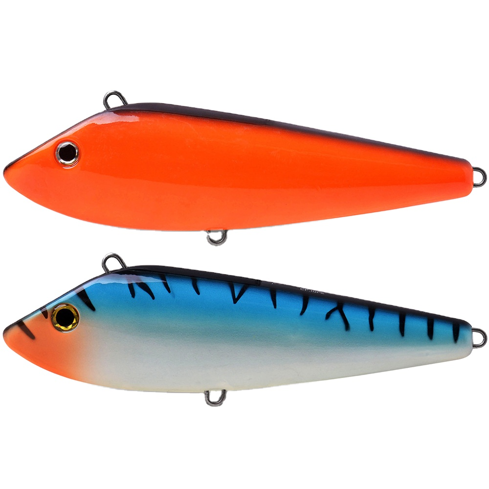 Plastic Sea Fishing Trolling Bait Lure for Spanish Mackerel Without Hooks Large Size 260mm-420g Small Size 210mm-210g · Original source photograph · specifications to confirm