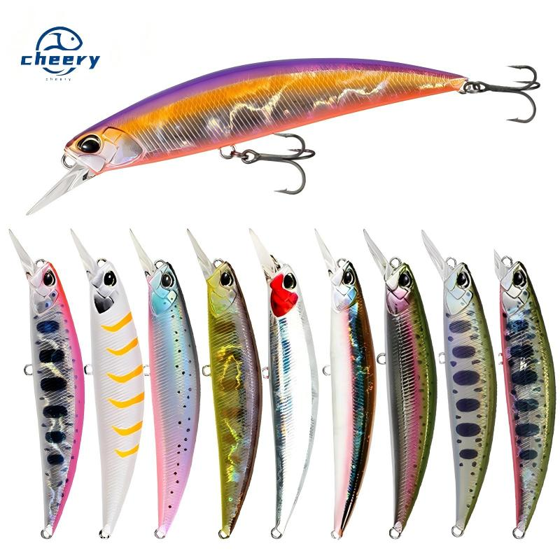 CHEERY Stainless Steel Artificial Hard Bait 110mm/21g Sinking Minnow for Stream Fishing Lifelike Hooks Factory Wholesale · Original source photograph · specifications to confirm