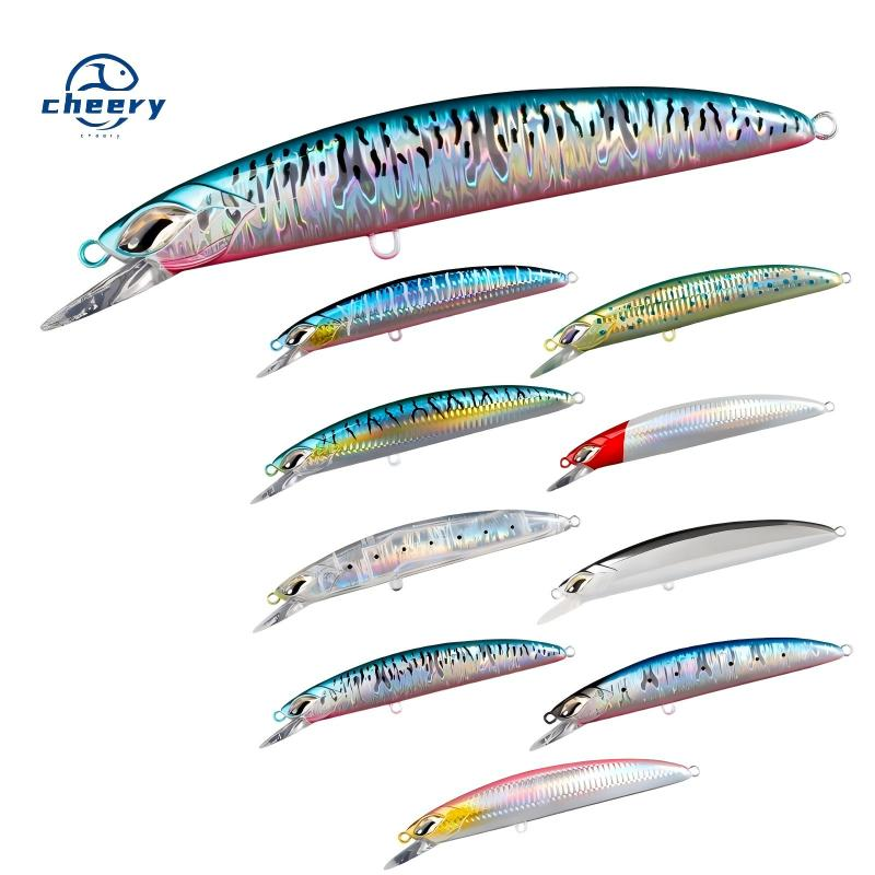 CHEERY Saltwater Jerkbaits Leurre De Umpan Flouder Slow Pitch Sinking Minnow Hard Fishing Lure · Original source photograph · specifications to confirm