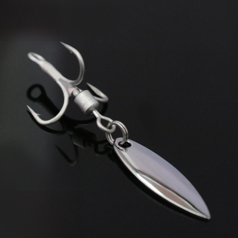 Lure DIY Texas Rig Matching Hook, Saltwater Noise Blade with Rotating Spinner Blade, Reinforced Blood Groove Treble Hook · Original source photograph · specifications to confirm