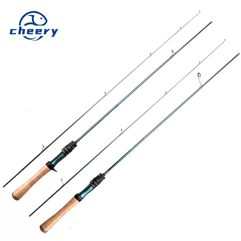 Micro Luya Horse Mouth for Fuji Guide Ring Carbon Single Fishing Rod with Cork Handle White Strip Coil for Lure Fishing · Original source photograph · specifications to confirm