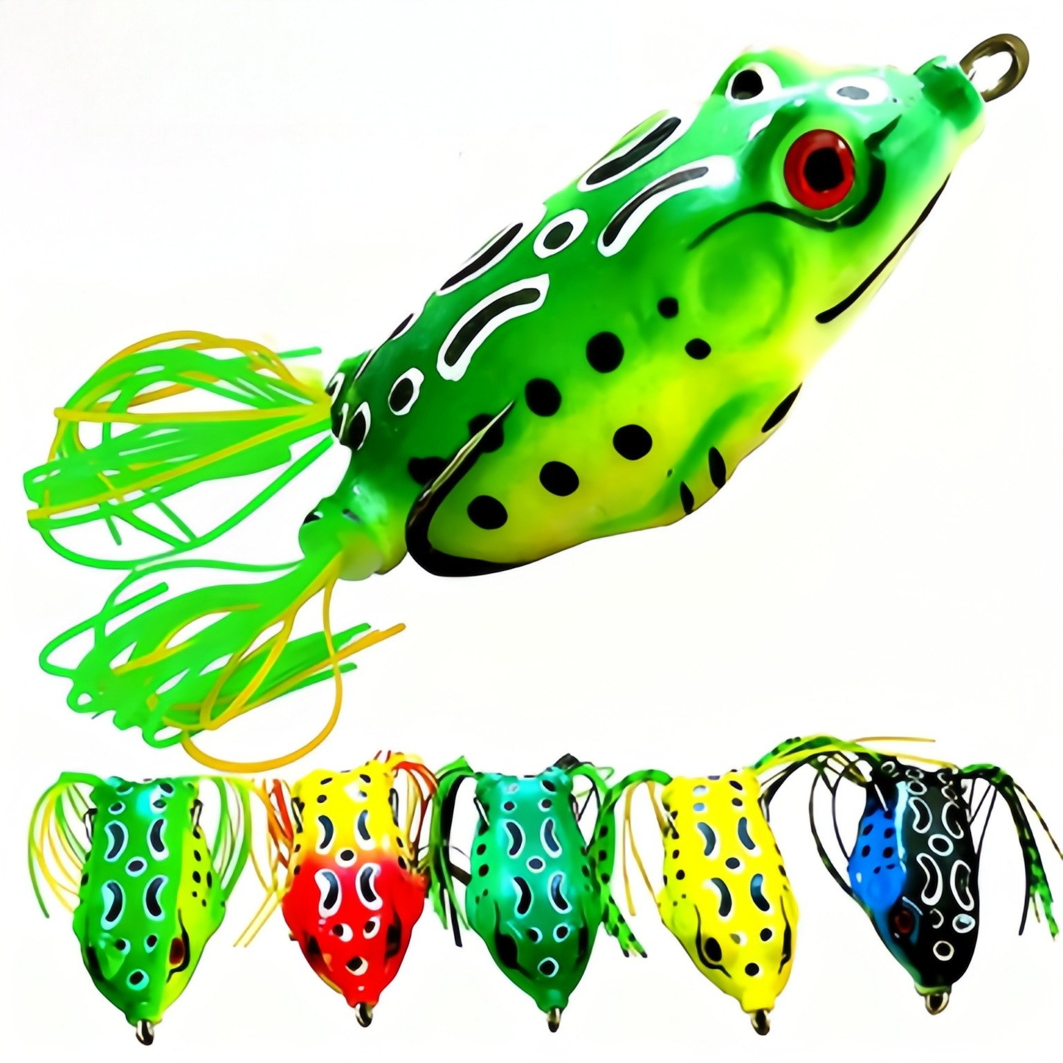 Customized Thunderfrog Lure Vib Bait Set Copper Artificial Soft Bait Simulation Frog Blood Slot Hook Modification Special · Original source photograph · specifications to confirm
