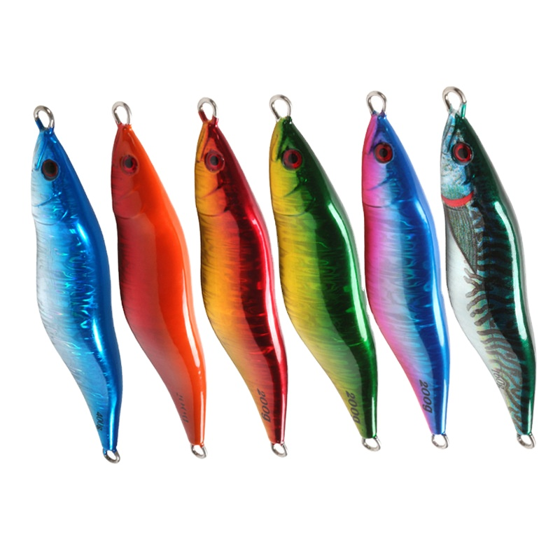 Slow Jigging Metal Lure UV Luminous 3D Painting Sea Fishing Hard Bait for River & Lake 160g 200g · Original source photograph · specifications to confirm
