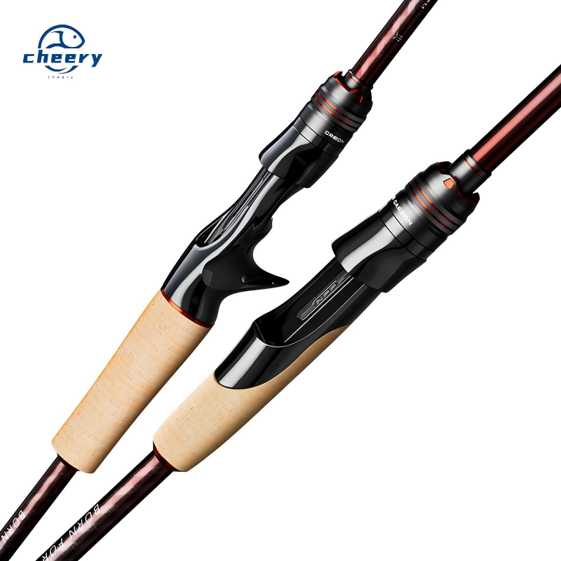 Cheery 30+24T Carbon Cloth Carbon Fiber Fishing Rod Super Hard Spinning Casting Rod Reel Set · Original source photograph · specifications to confirm