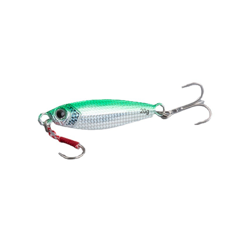 Simulation Small Fish Luminous Dragon Tooth Metal Jig Lure Long-Cast Sinking Bait Crappie Special Killer 5-Piece Hooks Fishing · Original source photograph · specifications to confirm