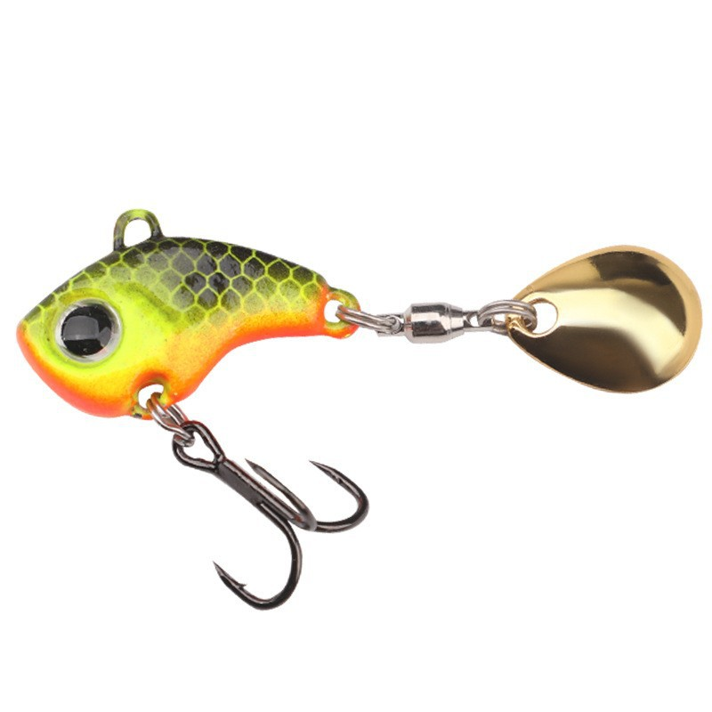 New Luya Bait Fast Spinning Small Whirlwind Vibration VIB Iron Plate Metal Sequin Sea Fishing Fresh Water Printed Artificial · Original source photograph · specifications to confirm