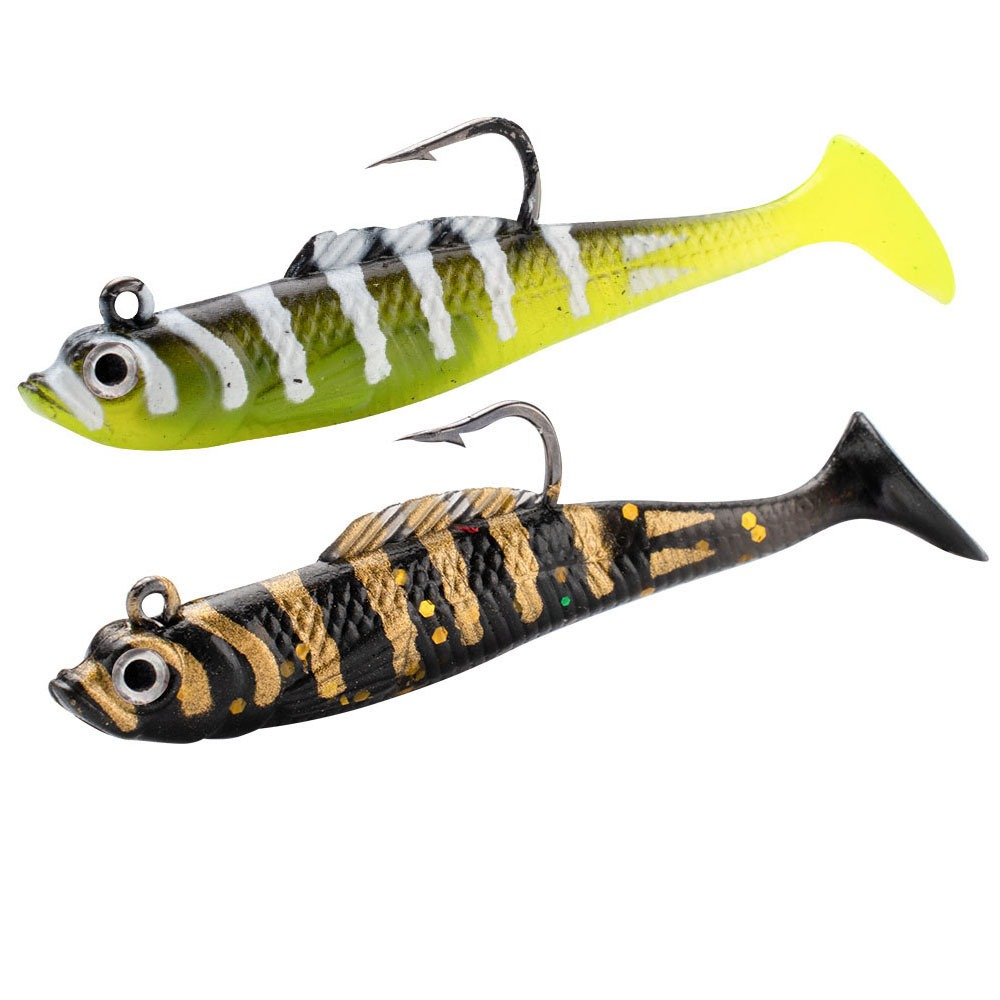 Wholesale 7colors 6cm 5.6g Single Hook Wrapped Lead Fish Plastic Bionic Bait With Hook T Tail Soft Fishing Lures Decoy Soft Bait · Original source photograph · specifications to confirm