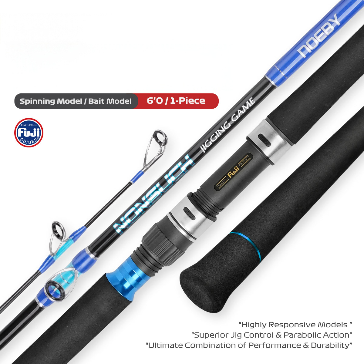 For Carbon Single Section Hard Fast Jigging Gun & Straight Handle Boat Fishing Rod for Grouper Tuna GT 6" · Original source photograph · specifications to confirm