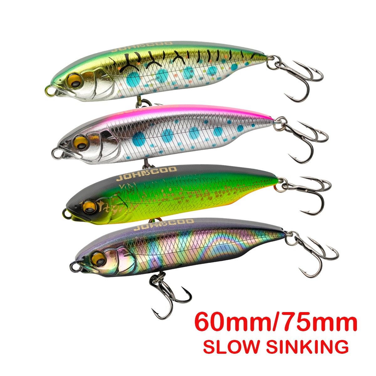 Cheery New 60mm 75mm ABS Hard Baits With Hooks Floating Baits Long Casting Sinking Fishing Lure Bionic Artificia Fishing Lure · Original source photograph · specifications to confirm