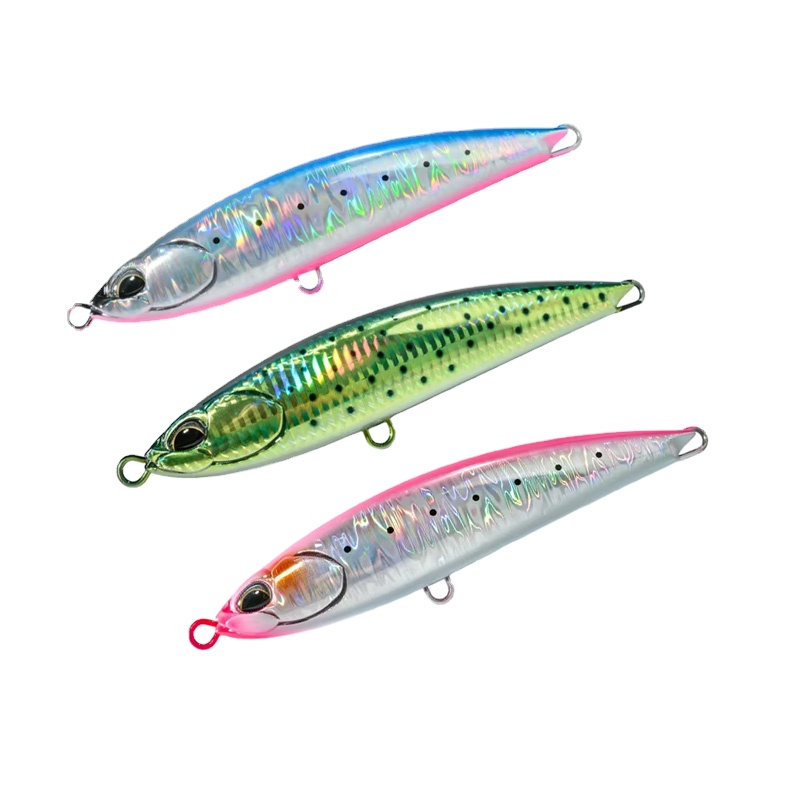 Printed ABS Plastic Artificial Topwater Pencil Lure for Tuna and Snapper Ocean Boat Fishing with Hooks · Original source photograph · specifications to confirm
