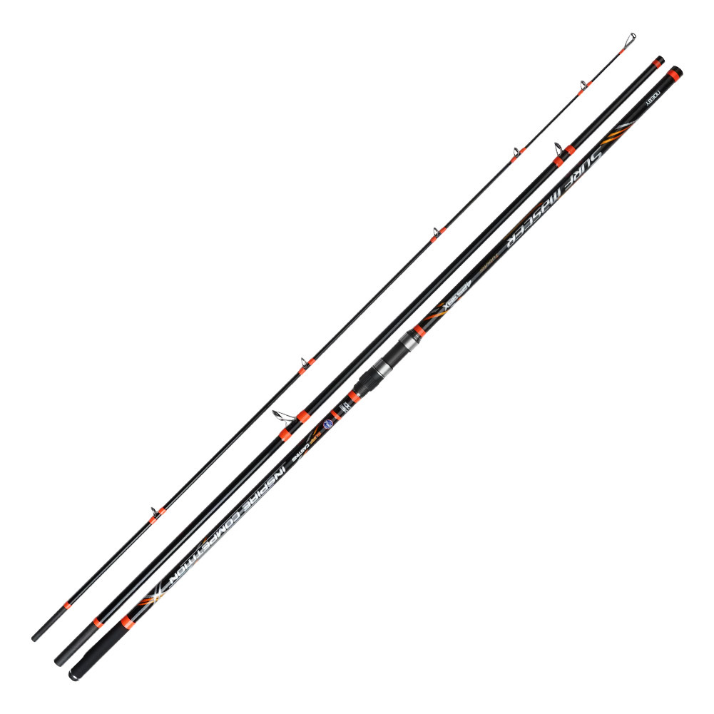 425 Meters Carbon Plug-in Long-distance Three-section Beach Throwing Rod Hollow Front Slightly SURF MASTER 480g Hard · Original source photograph · specifications to confirm