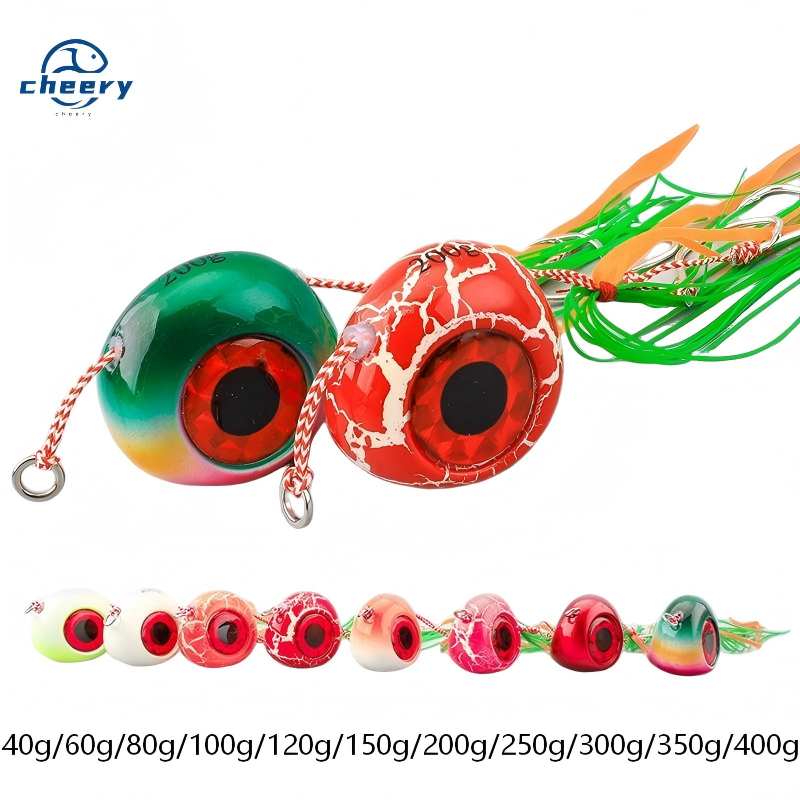 Cheery Full Moon Bearded Guy Metal Artificial Hard Bait with Hooks for Bass Deep Sea Fishing Slow Roll Long Cast Golden Gun · Original source photograph · specifications to confirm